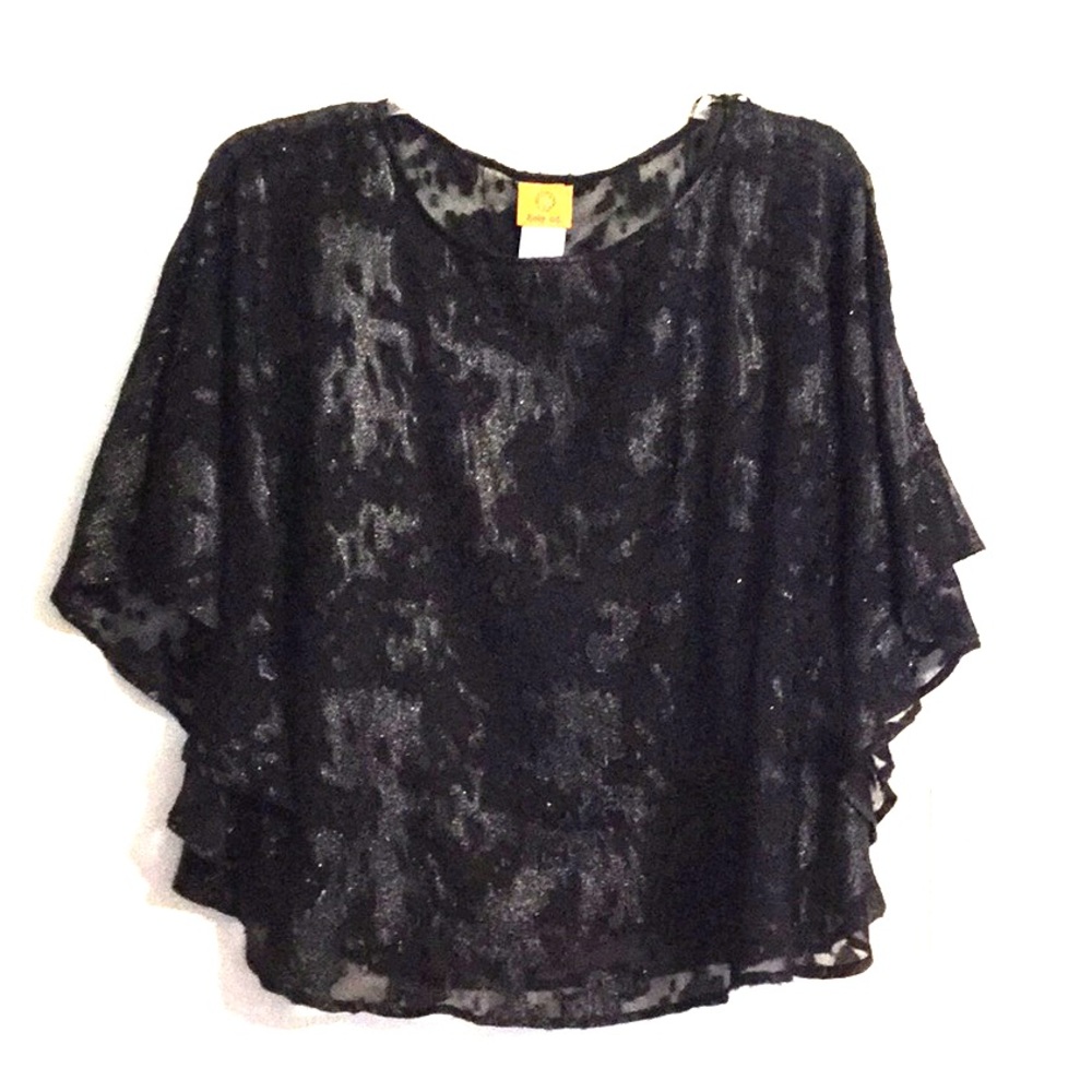 Sequin Black Top